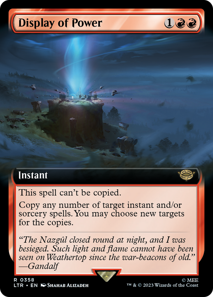 {R} Display of Power (Extended Art) [The Lord of the Rings: Tales of Middle-Earth][LTR 358]