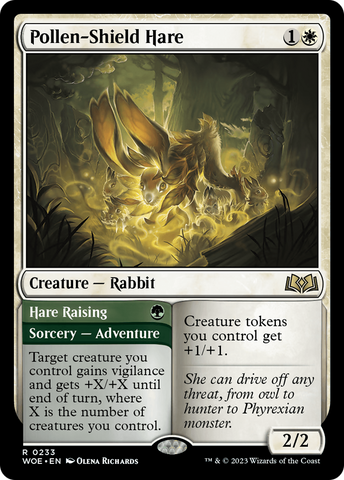 {@R} Pollen-Shield Hare // Hare Rising [Wilds of Eldraine][WOE 233]