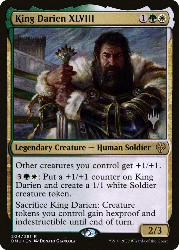 {R} King Darien XLVIII (Promo Pack) [Dominaria United Promos][PP DMU 204]