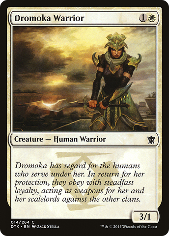{C} Dromoka Warrior [Dragons of Tarkir][DTK 014]