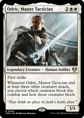 {R} Odric, Master Tactician [Commander Masters][CMM 046]