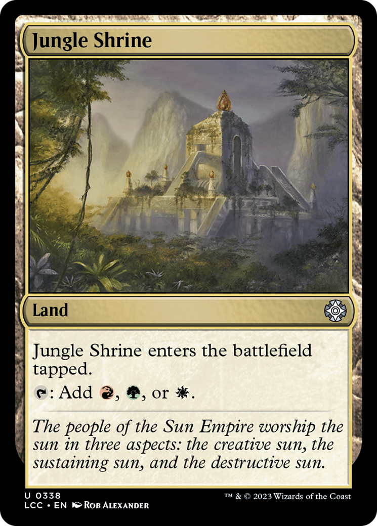 {C} Jungle Shrine [The Lost Caverns of Ixalan Commander][LCC 338]