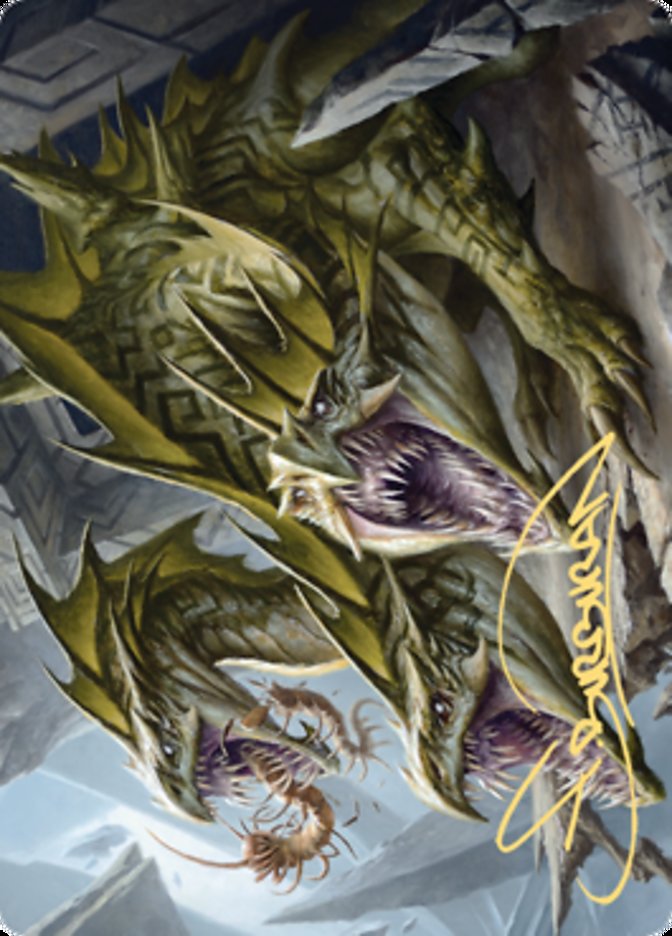 {A} Grakmaw, Skyclave Ravager Art Card (Gold-Stamped Signature) [Zendikar Rising Art Series][AZNR 076]
