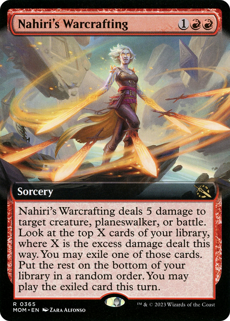 {R} Nahiri's Warcrafting (Extended Art) [March of the Machine][MOM 365]