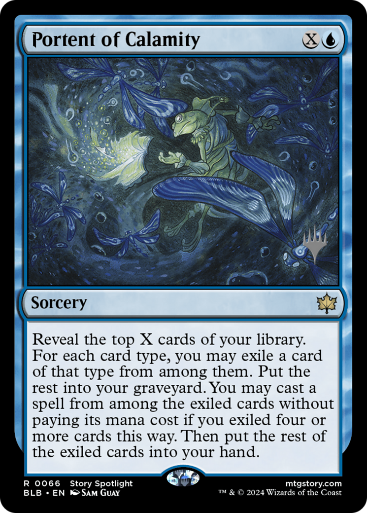 {@R} Portent of Calamity (Promo Pack) [Bloomburrow Promos][PP BLB 066]