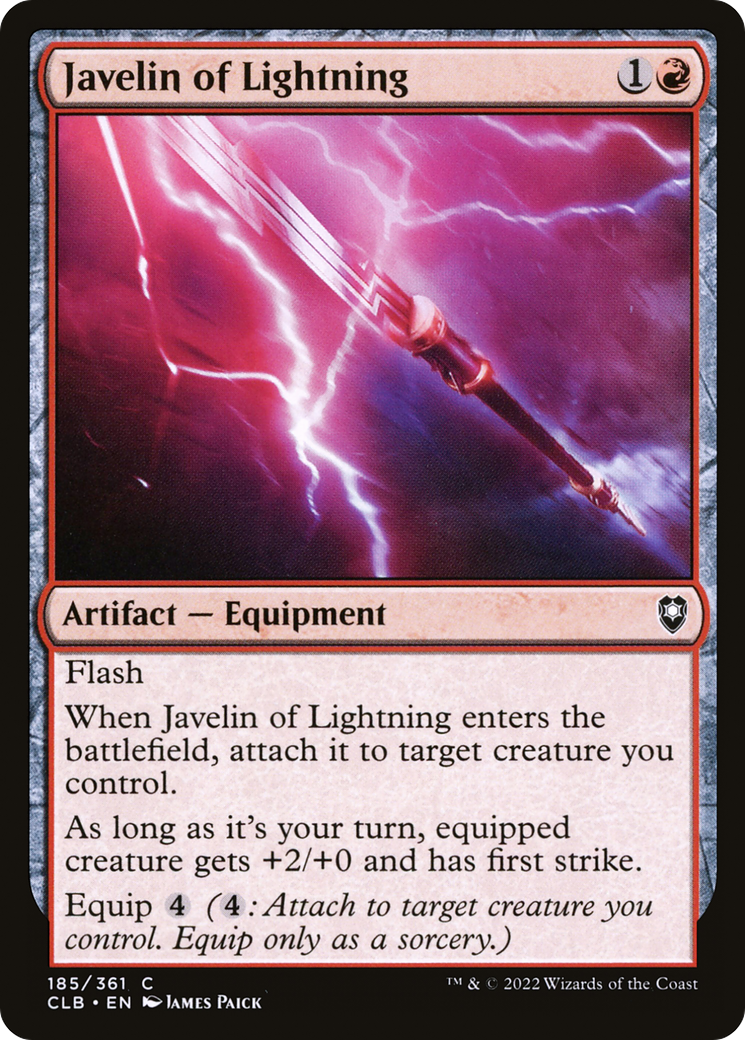 {C} Javelin of Lightning [Commander Legends: Battle for Baldur's Gate][CLB 185]