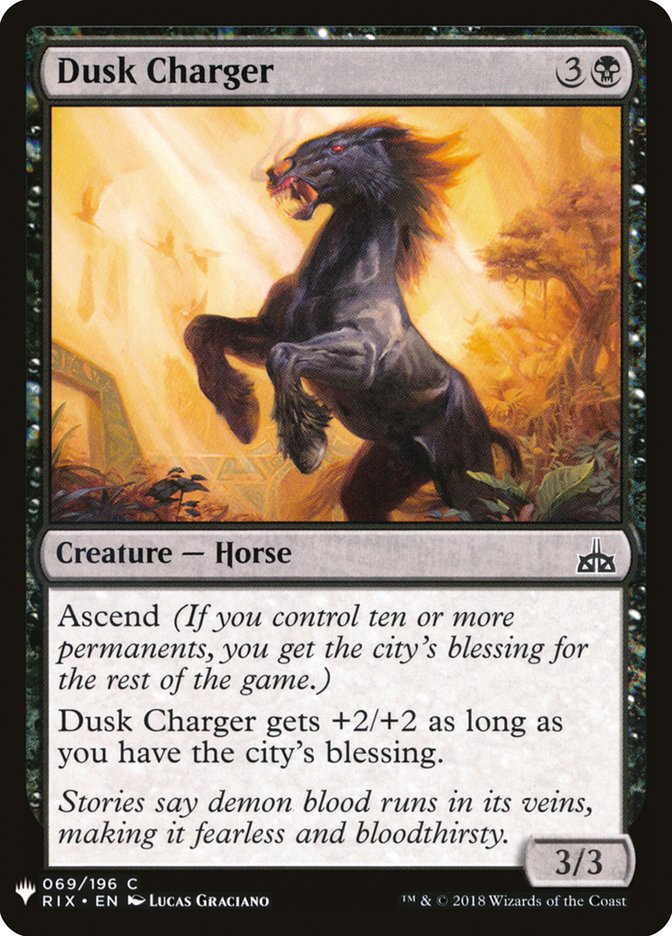 {C} Dusk Charger [Mystery Booster][MB1 RIX 069]