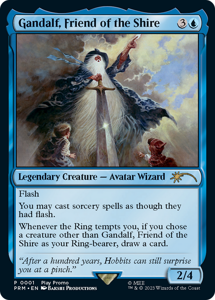 {R} Gandalf, Friend of the Shire [Wizards Play Network 2023][PLAY PRM 001]