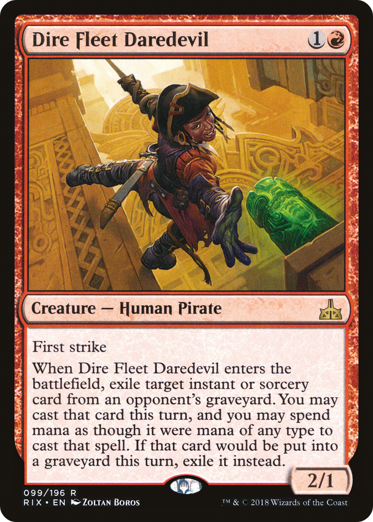 {R} Dire Fleet Daredevil [Rivals of Ixalan][RIX 099] - Misty Mountain Games