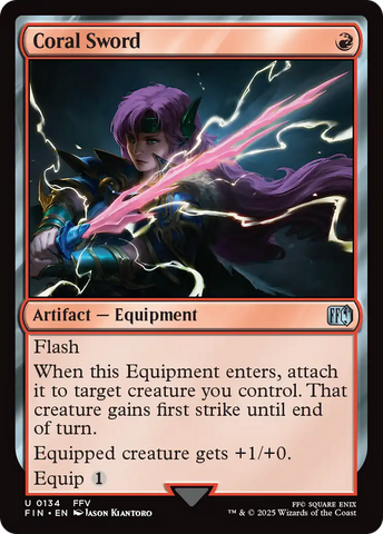 {@C} Coral Sword [FINAL FANTASY][FIN 134]