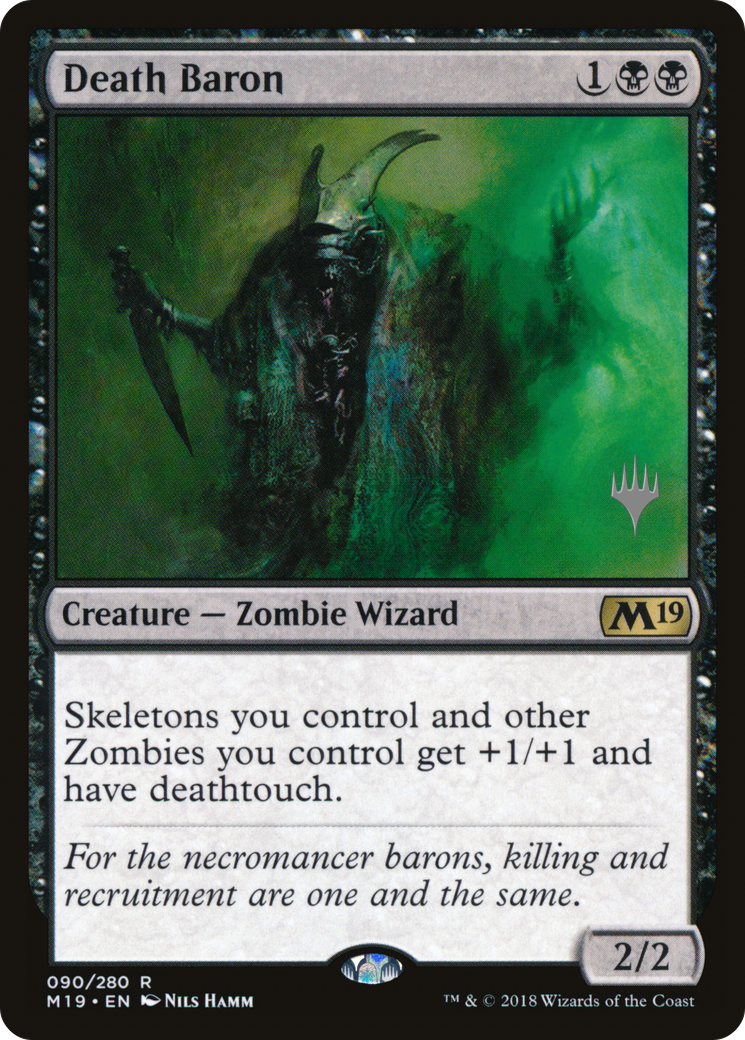 {R} Death Baron (Promo Pack) [Core Set 2019 Promos][PP M19 090]