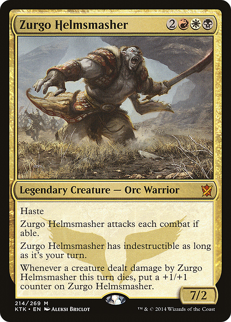{R} Zurgo Helmsmasher [Khans of Tarkir][KTK 214] - Misty Mountain Games