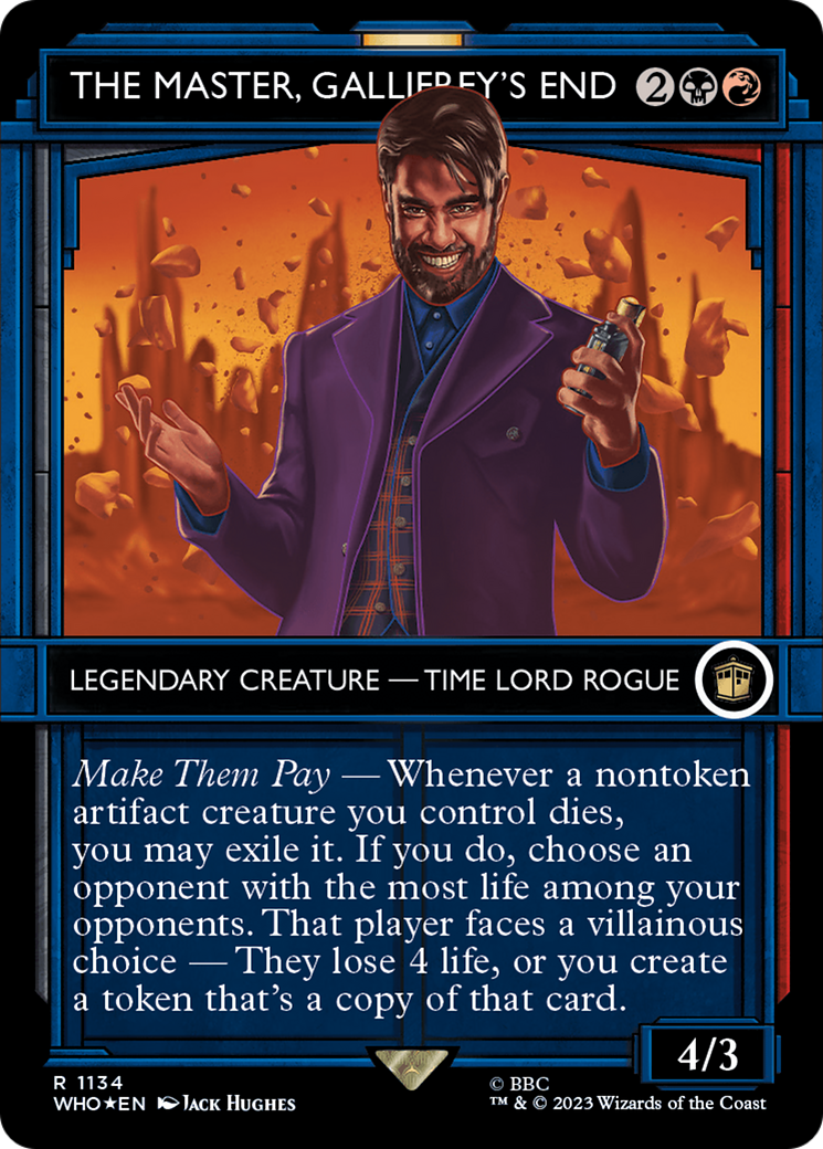 {R} The Master, Gallifrey's End (Showcase) (Surge Foil) [Doctor Who][WHO 1134]