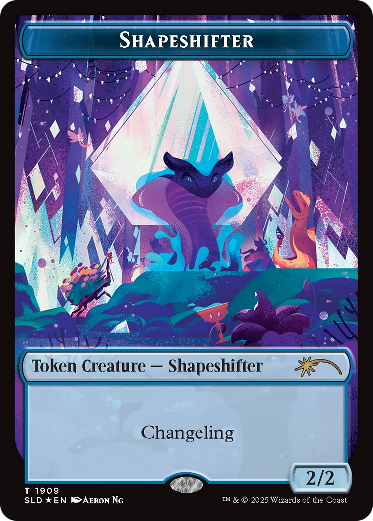 Shapeshifter Token (1909) (Double Rainbow Foil) [SLD 1909]  Foil