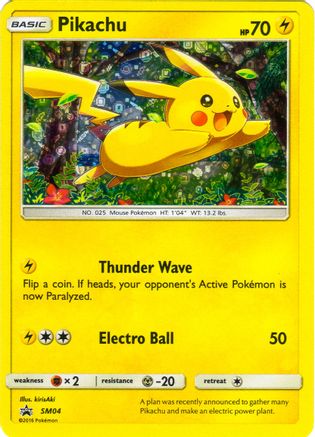 [PKM-R] Pikachu (SM04) (General Mills Promo) [Sun & Moon: Black Star Promos]