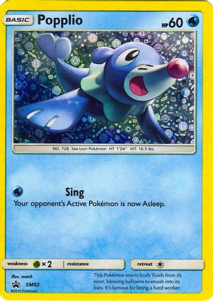 [PKM-R] Popplio (SM03) (General Mills Promo) [Sun & Moon: Black Star Promos]
