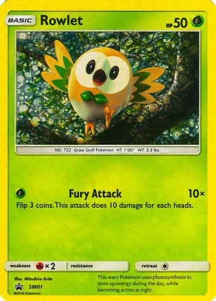 [PKM] Rowlet (SM01) (General Mills Promo) [Sun & Moon: Black Star Promos]