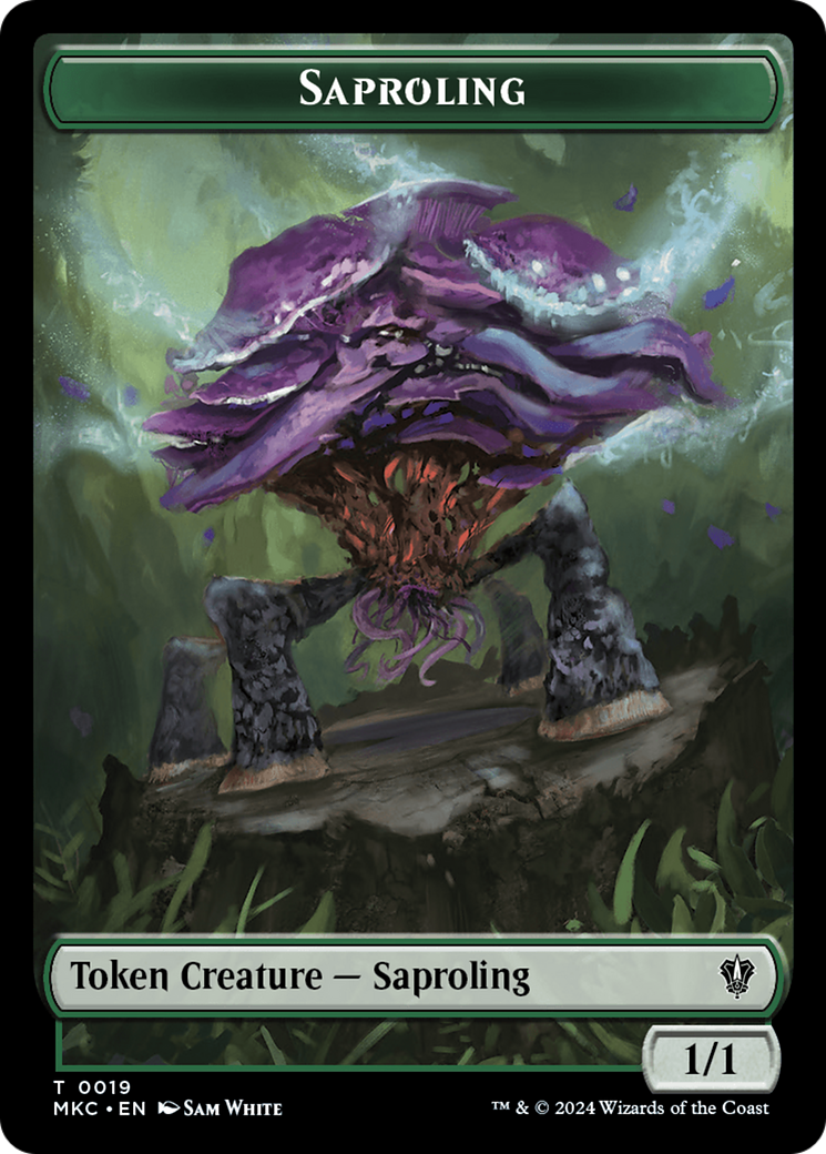 {T} Saproling // Manifest Double-Sided Token [Murders at Karlov Manor Commander Tokens][TMKC 19//29]
