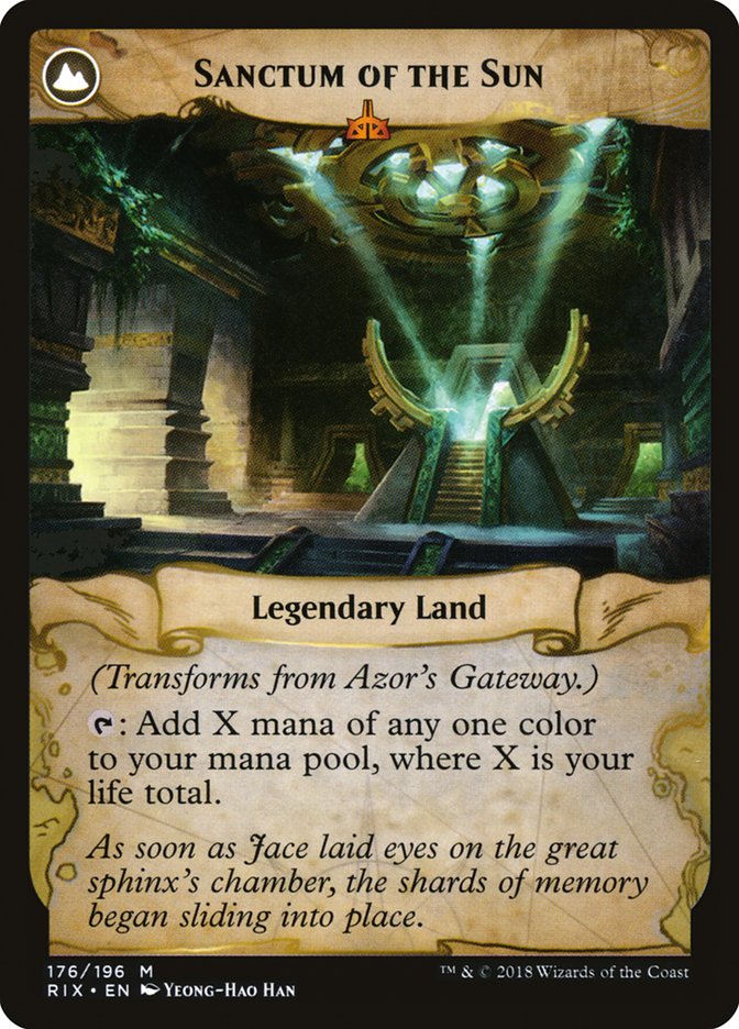 {R} Azor's Gateway // Sanctum of the Sun [Rivals of Ixalan][RIX 176] - Misty Mountain Games
