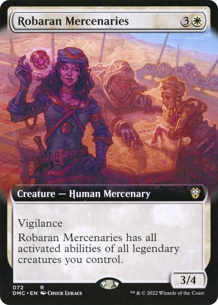 {R} Robaran Mercenaries (Extended Art) [Dominaria United Commander][DMC 072]