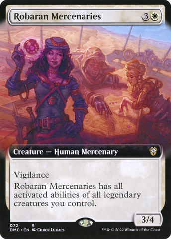 {R} Robaran Mercenaries (Extended Art) [Dominaria United Commander][DMC 072]