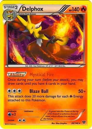[PKM] Delphox (26/146) (Cosmos Holo) (Blister Exclusive) [XY: Base Set]