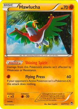 [PKM] Hawlucha (63/111) (Cosmos Holo) (Blister Exclusive) [XY: Furious Fists]