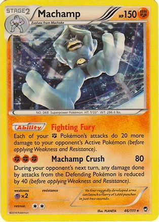 [PKM-R] Machamp (46/111) (Cosmos Holo) (Blister Exclusive) [XY: Furious Fists]