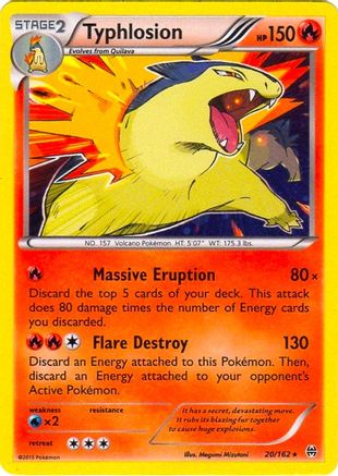[PKM-R] Typhlosion (20/162) (Cosmos Holo) (Blister Exclusive) [XY: BREAKthrough]