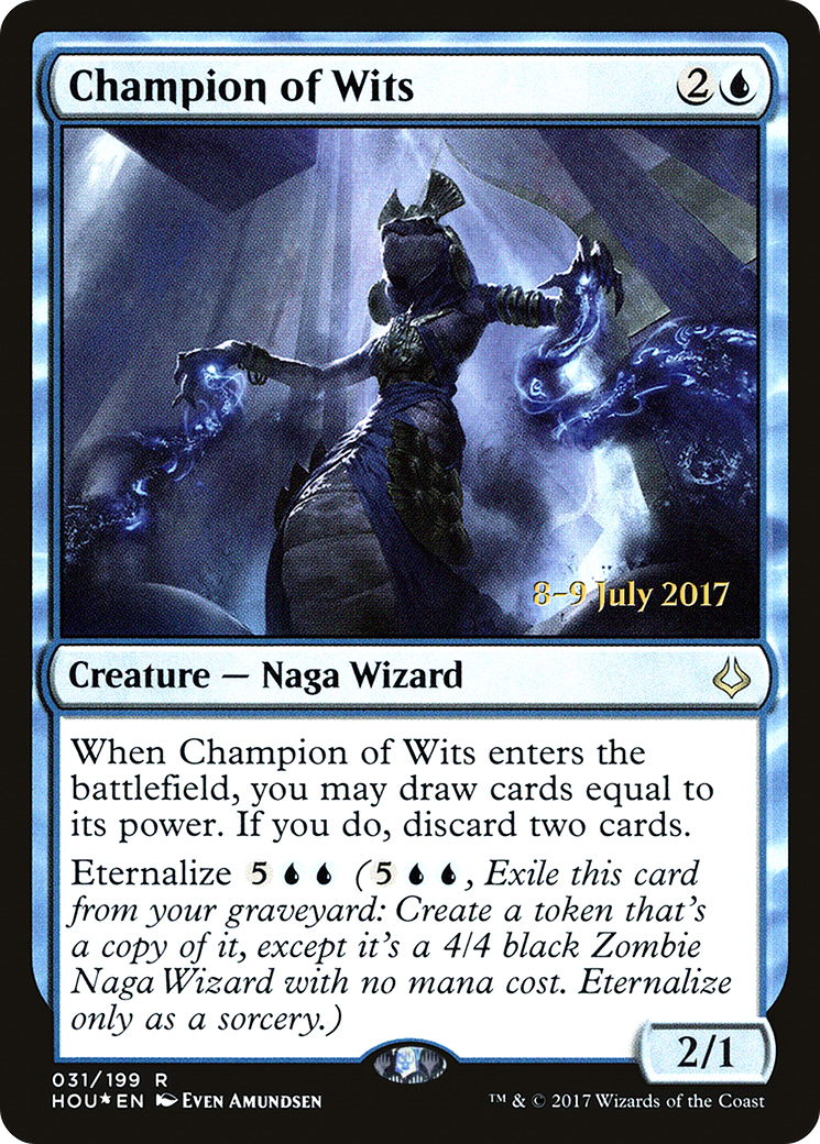 {R} Champion of Wits [Hour of Devastation Prerelease Promos][PR HOU 031] - Misty Mountain Games