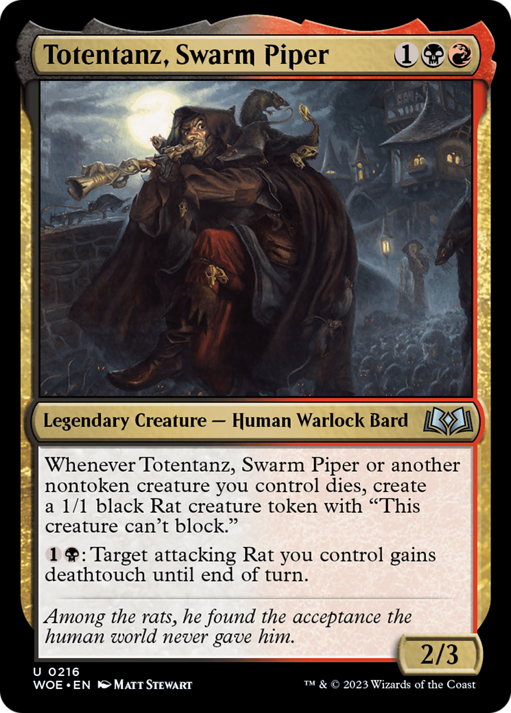 {@C} Totentanz, Swarm Piper [Wilds of Eldraine][WOE 216]