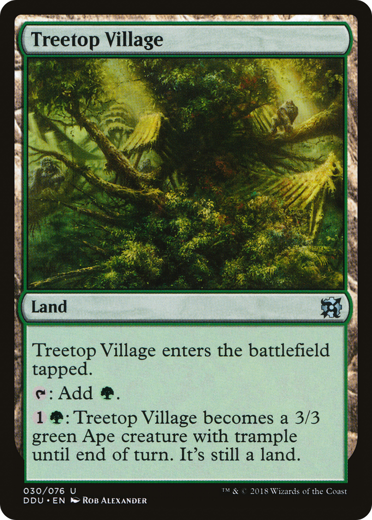 {C} Treetop Village [Duel Decks: Elves vs. Inventors][DDU 030] - Misty Mountain Games