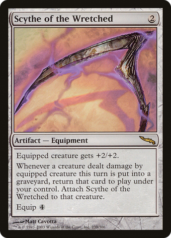 {R} Scythe of the Wretched [Mirrodin][MRD 239]