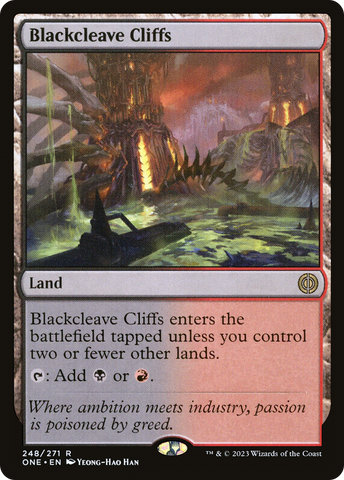 {R} Blackcleave Cliffs [Phyrexia: All Will Be One][ONE 248]