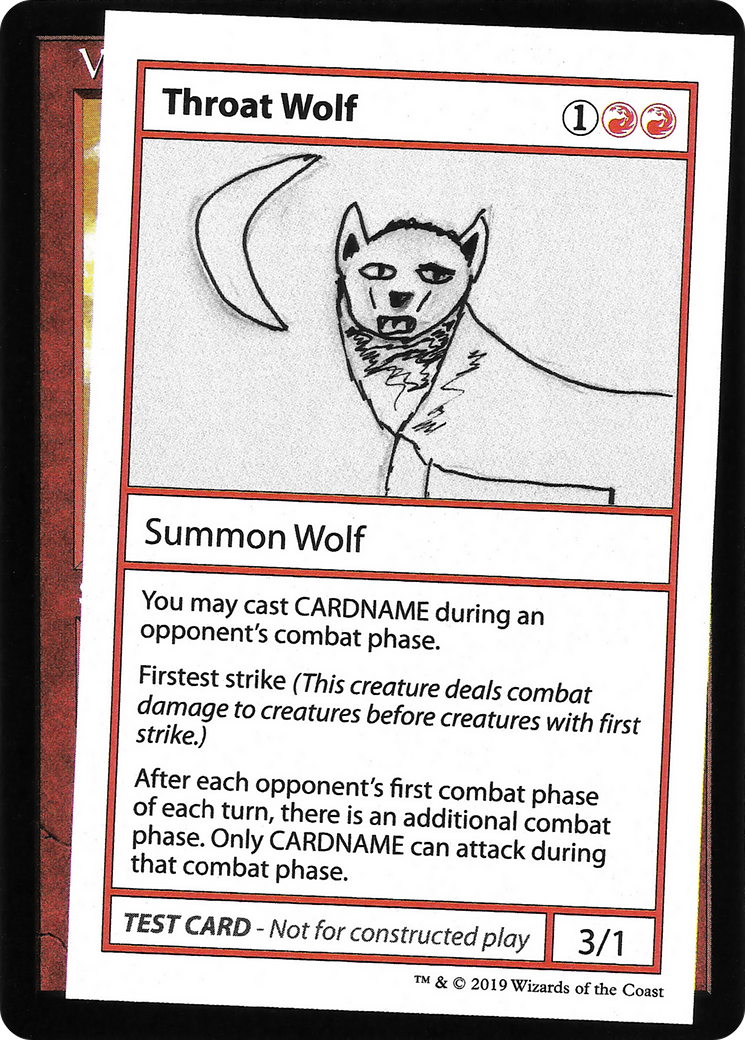 {R} Throat Wolf (2021 Edition) [Mystery Booster Playtest Cards][CMB1 065]