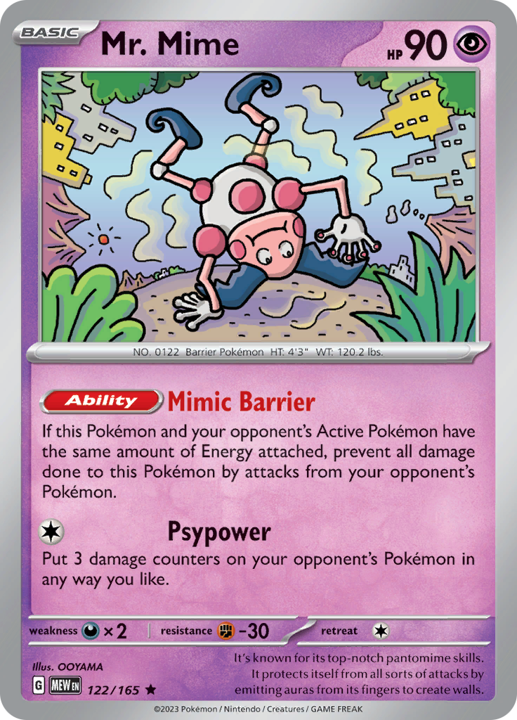 [PKM-R] Mr. Mime (122/165) [Scarlet & Violet: 151]