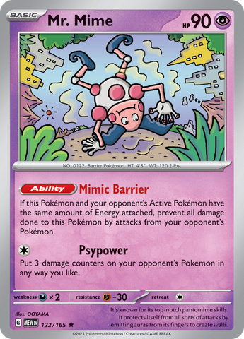 [PKM-R] Mr. Mime (122/165) [Scarlet & Violet: 151]