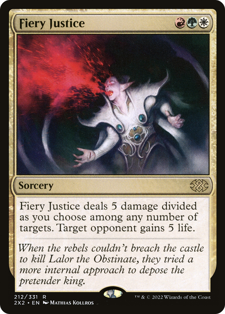 {R} Fiery Justice [Double Masters 2022][2X2 212]