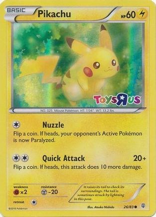 [PKM] Pikachu (26/83) (Toys R Us Promo) [Miscellaneous Cards & Products]