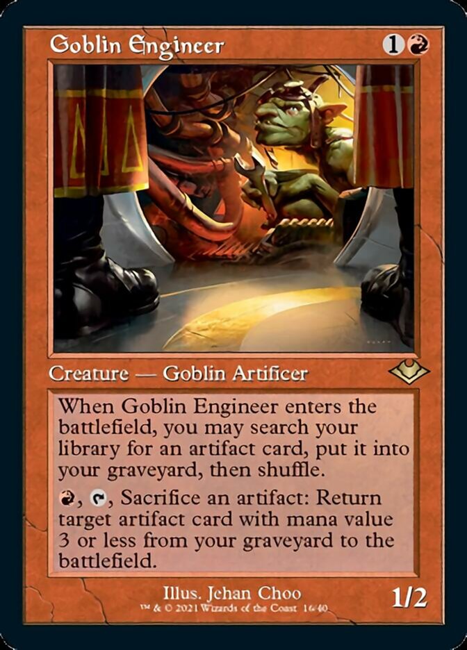 {R} Goblin Engineer (Retro Foil Etched) [Modern Horizons 2][RF ET MH1 016]