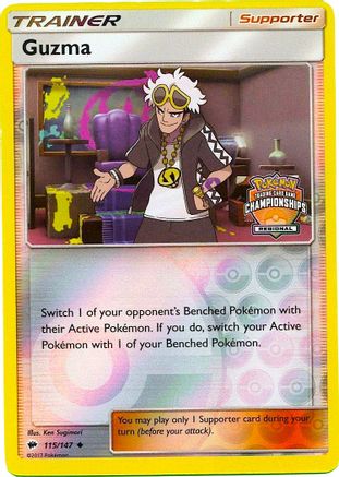 [TR] Guzma (115/147) (League Promo) [Sun & Moon: Burning Shadows]