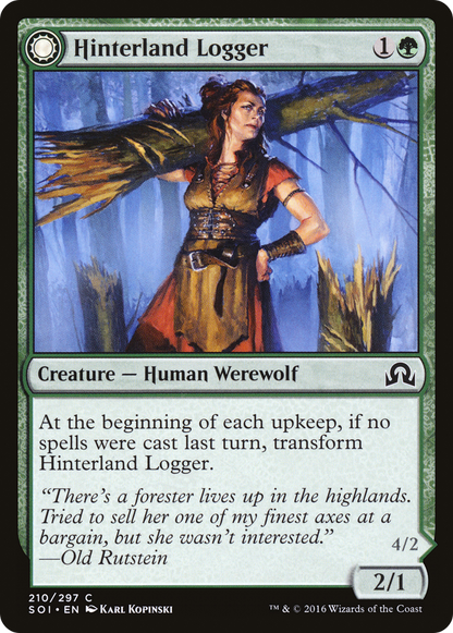 {C} Hinterland Logger // Timber Shredder [Shadows over Innistrad][SOI 210] - Misty Mountain Games
