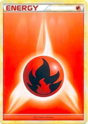 [PKM BE] Fire Energy (2010 Unnumbered HGSS Style) [League & Championship Cards]