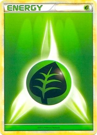 [PKM BE] Grass Energy (2010 Unnumbered HGSS Style) [League & Championship Cards]