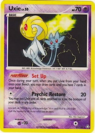 [PKM-R] Uxie (43/146) (League Promo) [Diamond & Pearl: Legends Awakened]