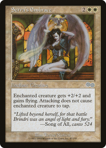 {C} Serra's Embrace [Urza's Saga][USG 047]