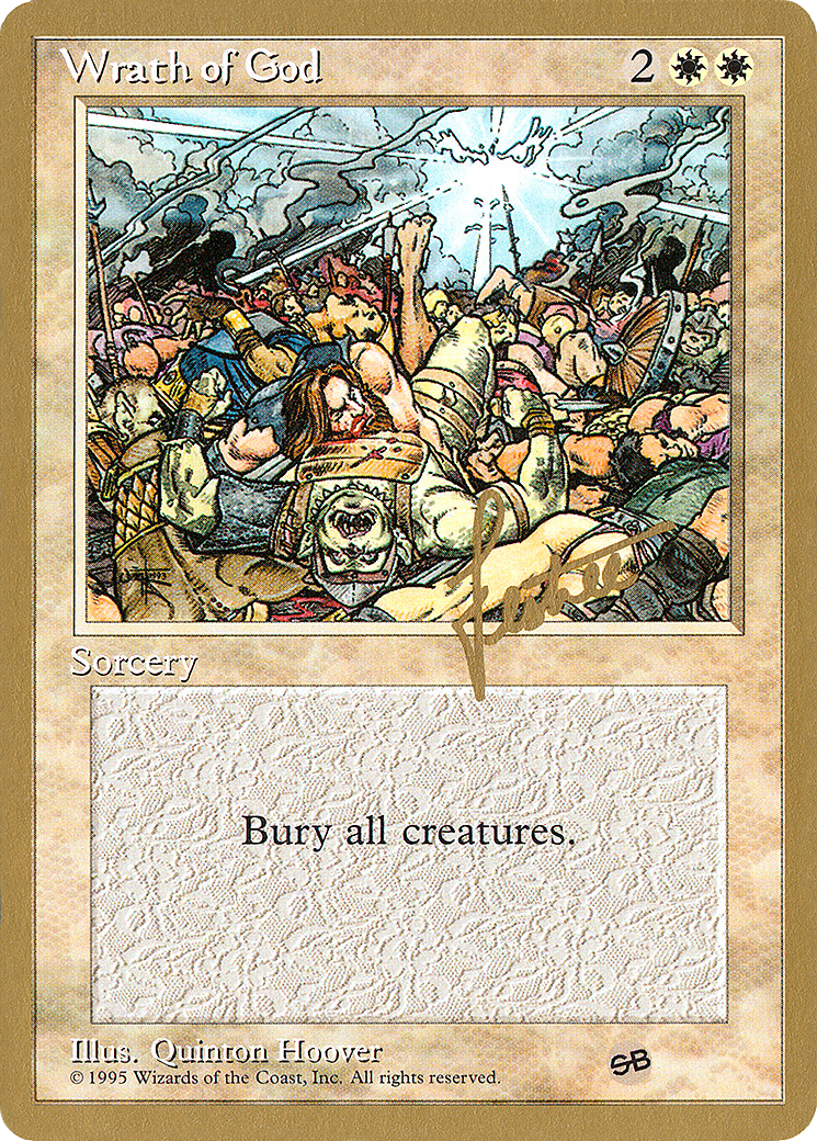 {R} Wrath of God (Bertrand Lestree) (SB) [Pro Tour Collector Set][GB PTC BL58SB] - Misty Mountain Games
