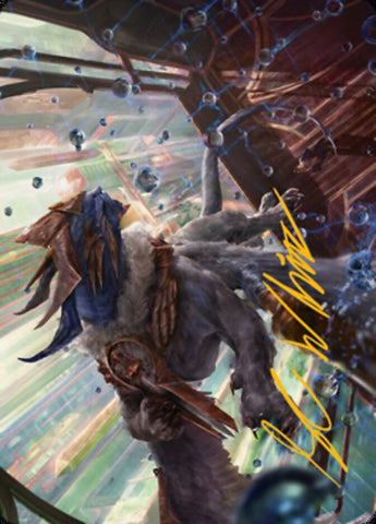 {A} Change of Plans Art Card (Gold-Stamped Signature) [Streets of New Capenna Art Series][GS ASNC 052]