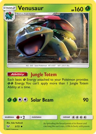 [PKM] Venusaur (3/73) [Sun & Moon: Shining Legends]