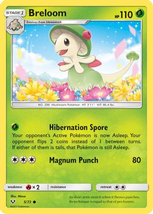 [PKM] Breloom (5/73) [Sun & Moon: Shining Legends]